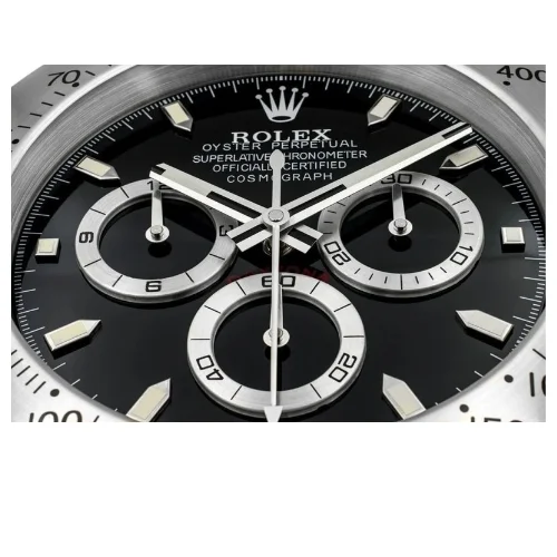 Luxor Daytona Wall Clock | Black Stainless premium wall clock view 4