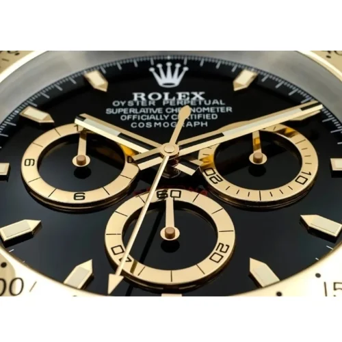 Luxor Daytona Wall Clock | Gold Black premium wall clock view 4