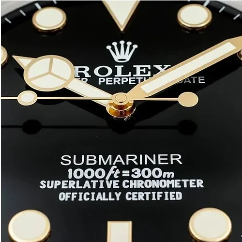 Luxor Submariner Wall Clock | Black Gold premium wall clock view 4