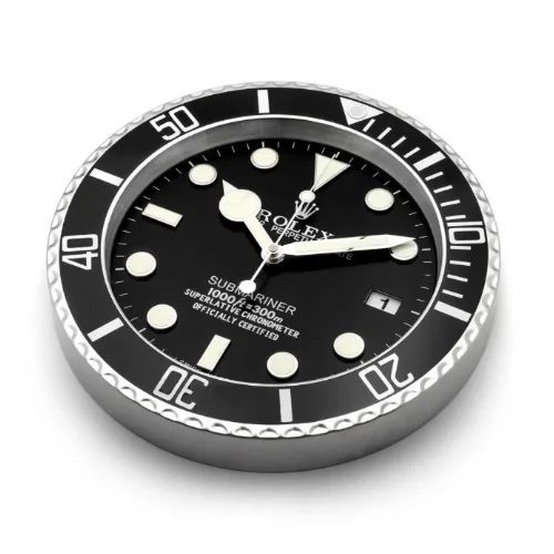 Luxor Submariner Wall Clock | Black premium wall clock side view