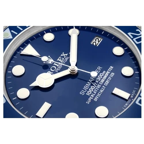 Luxor Submariner Wall Clock | Blue premium wall clock view 4