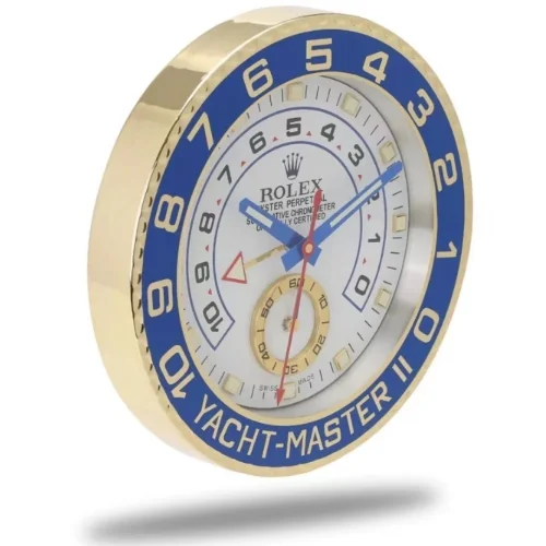 Luxor Yacht-Master II Wall Clock | Blue White premium wall clock front view